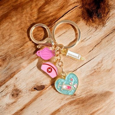 Sleutelhanger hartjes spuit