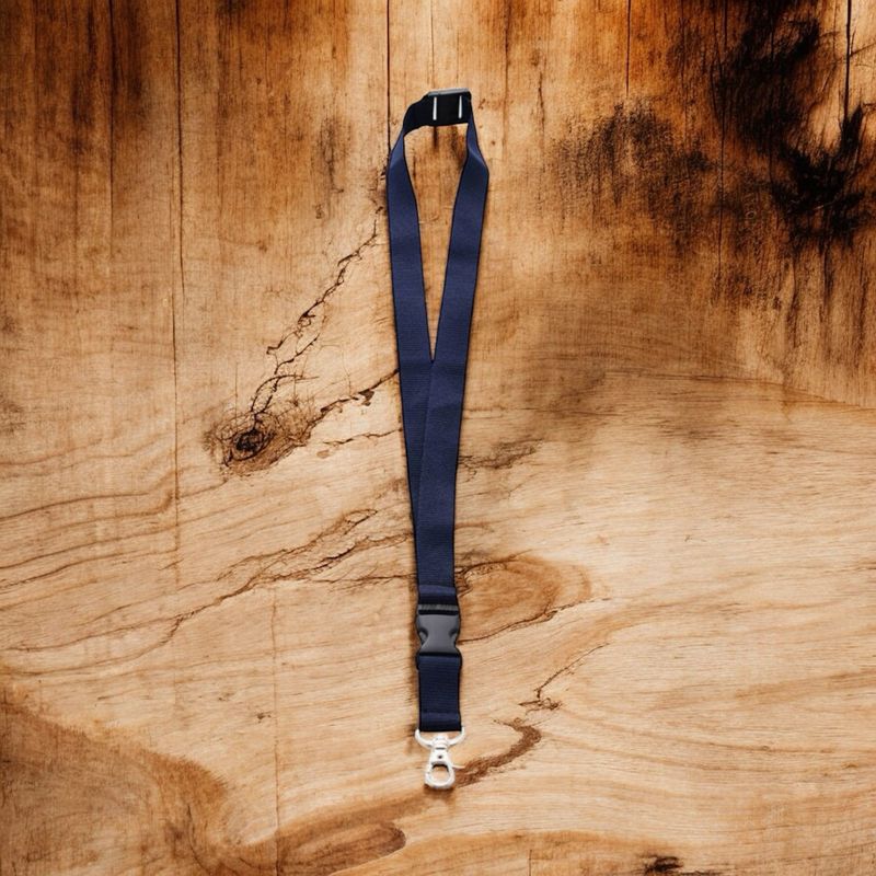 Lanyard navy blauw
