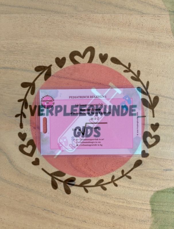 Pediatrisch rekenen 1/ Lichaamsoppervlak