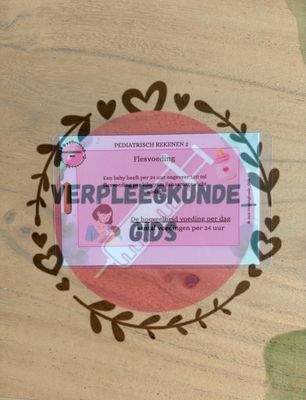 Pediatrisch rekenen 2/ Flesvoeding