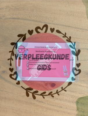 Pediatrisch rekenen 3/ Medicatie berekening