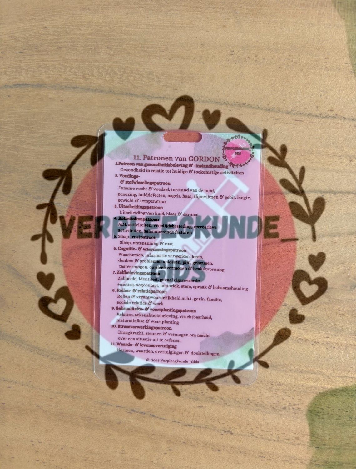 11 Patronen van Gordon/ Therapeutische waarden