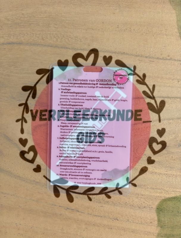 11 Patronen van Gordon/ Therapeutische waarden