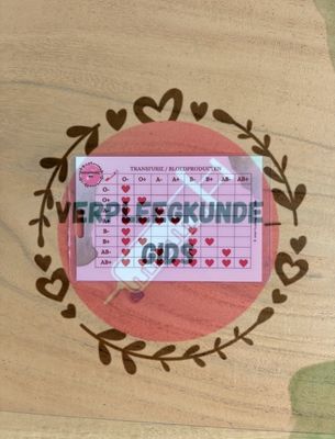 Transfusie/ volgorde bloedname