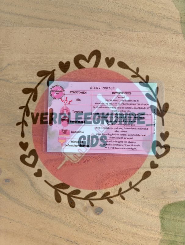 Stervensfase/ aandachtspunten