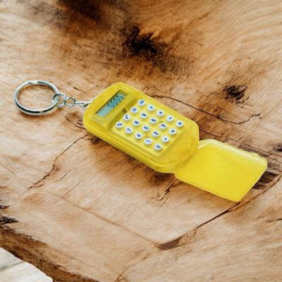 Geel zakrekenmachientje