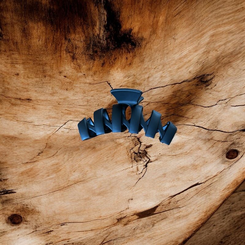 Haarklem zwart spiraalvormig