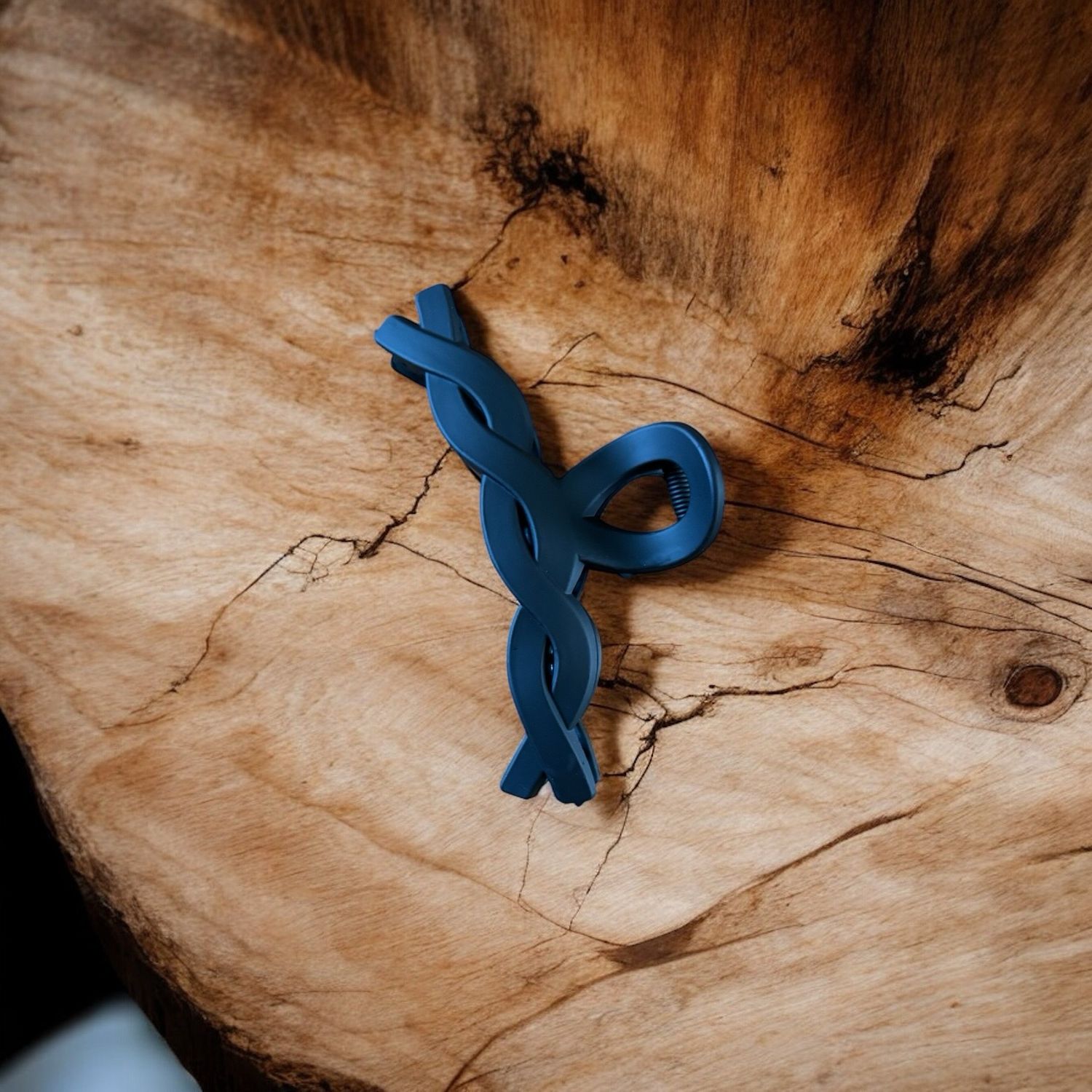 Haarklem zwart gevlochten