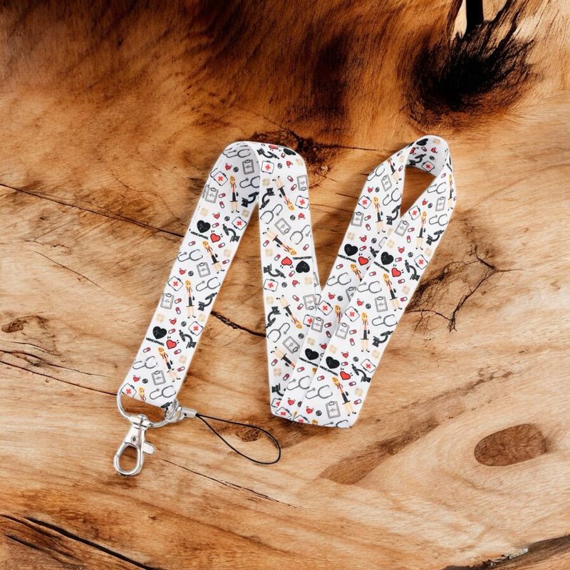 Lanyard medisch wit