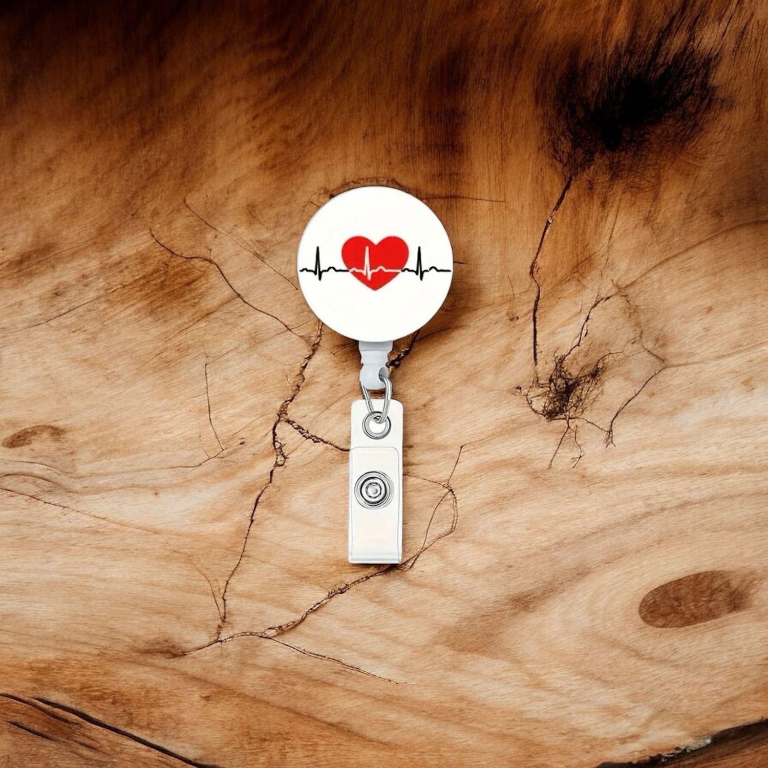 Badge houder ECG hart