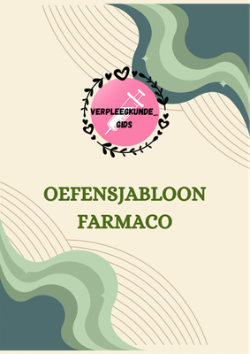 Farmacologie werksjabloon 2 Bladzijde