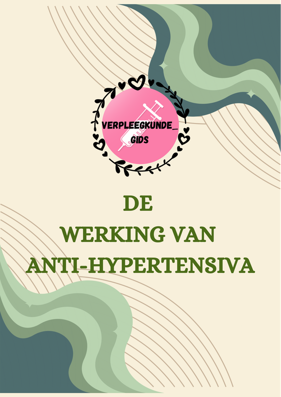 WERKING ANTIHYPERTENSIVA 2026