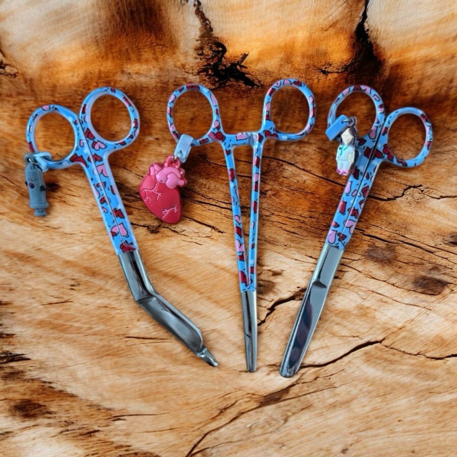 Set blauwe hartjes scharen ✂️