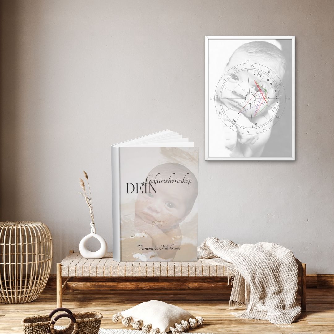 Geburtshoroskop - Fotoleinwand &amp; Buch