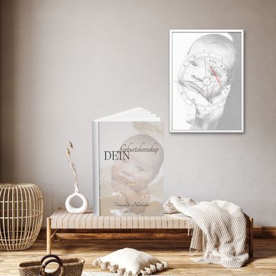Geburtshoroskop - Fotoleinwand &amp; Buch