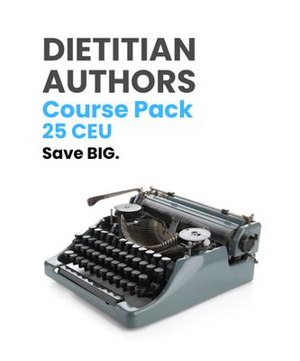 Dietitian Authors 25 Course Pack