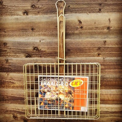 LK&#39;S Calgoen/Chicken Adjustable Braai Grid 440x330x45mm (COLLECTION ONLY)