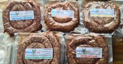 Custom Mixed Jumbo Boerewors Maak n Plan 5 Pack 2.5kg (COLLECTION ONLY)