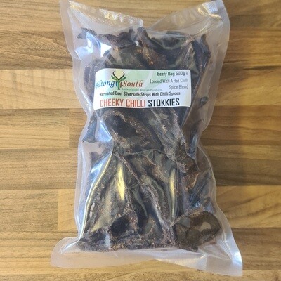 Cheeky Chilli Stokkies Beefy Bag 500g e