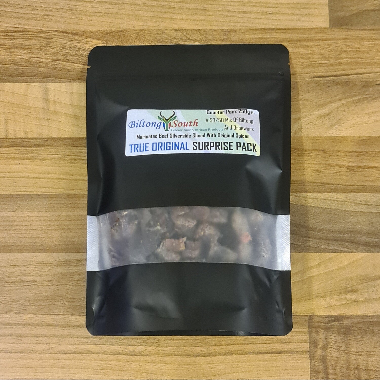 True Original Biltong &amp; Droewors Surprise Pack Quarter Pack 250g e