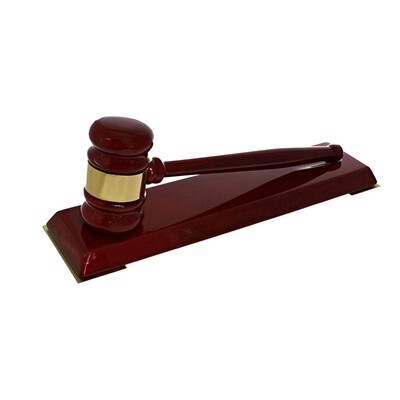 Wooden Gavel with Stand