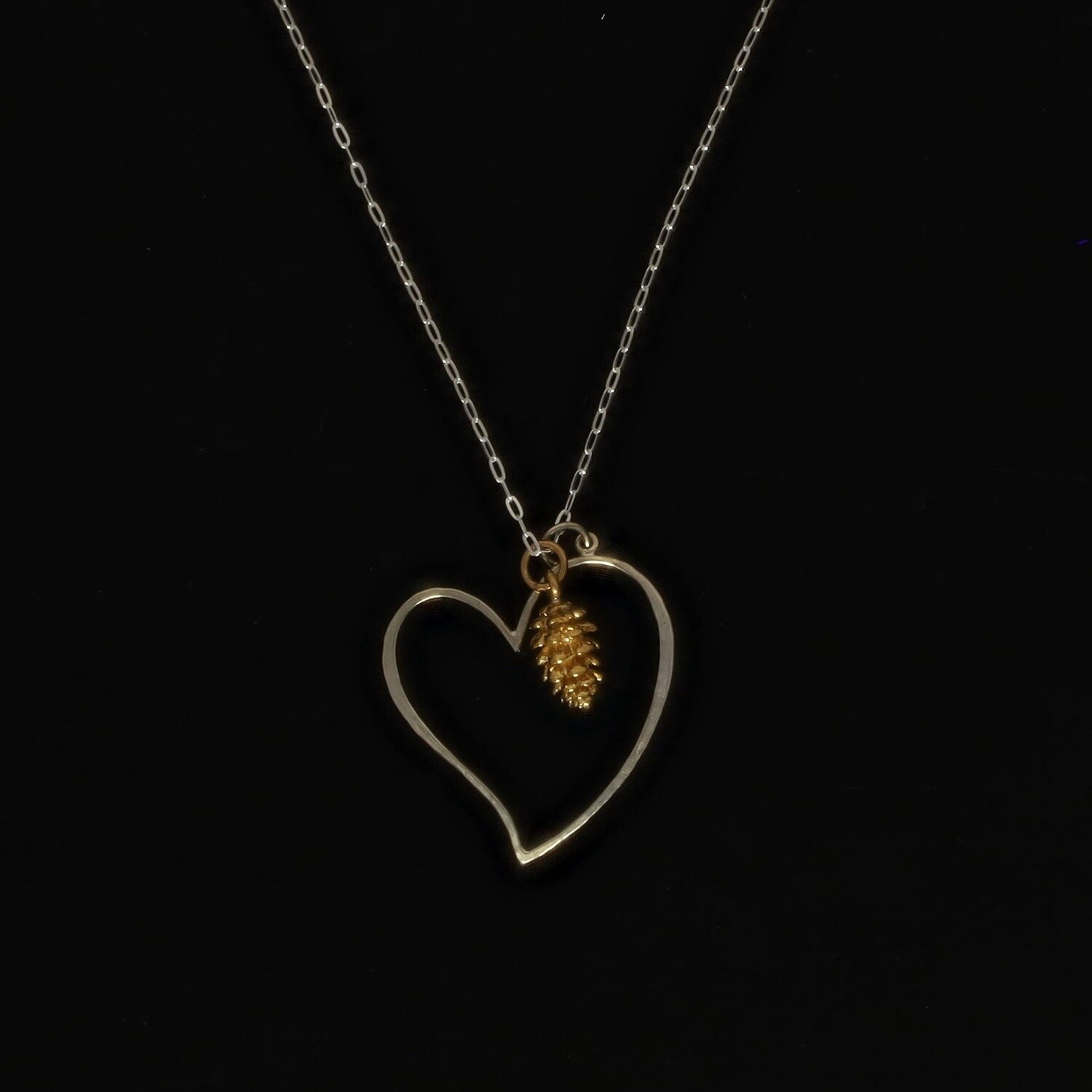 Heart & Pinecone Necklace