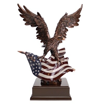 Eagle with American Flag