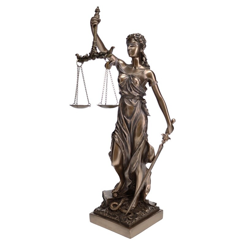 Bronze Lady Justice