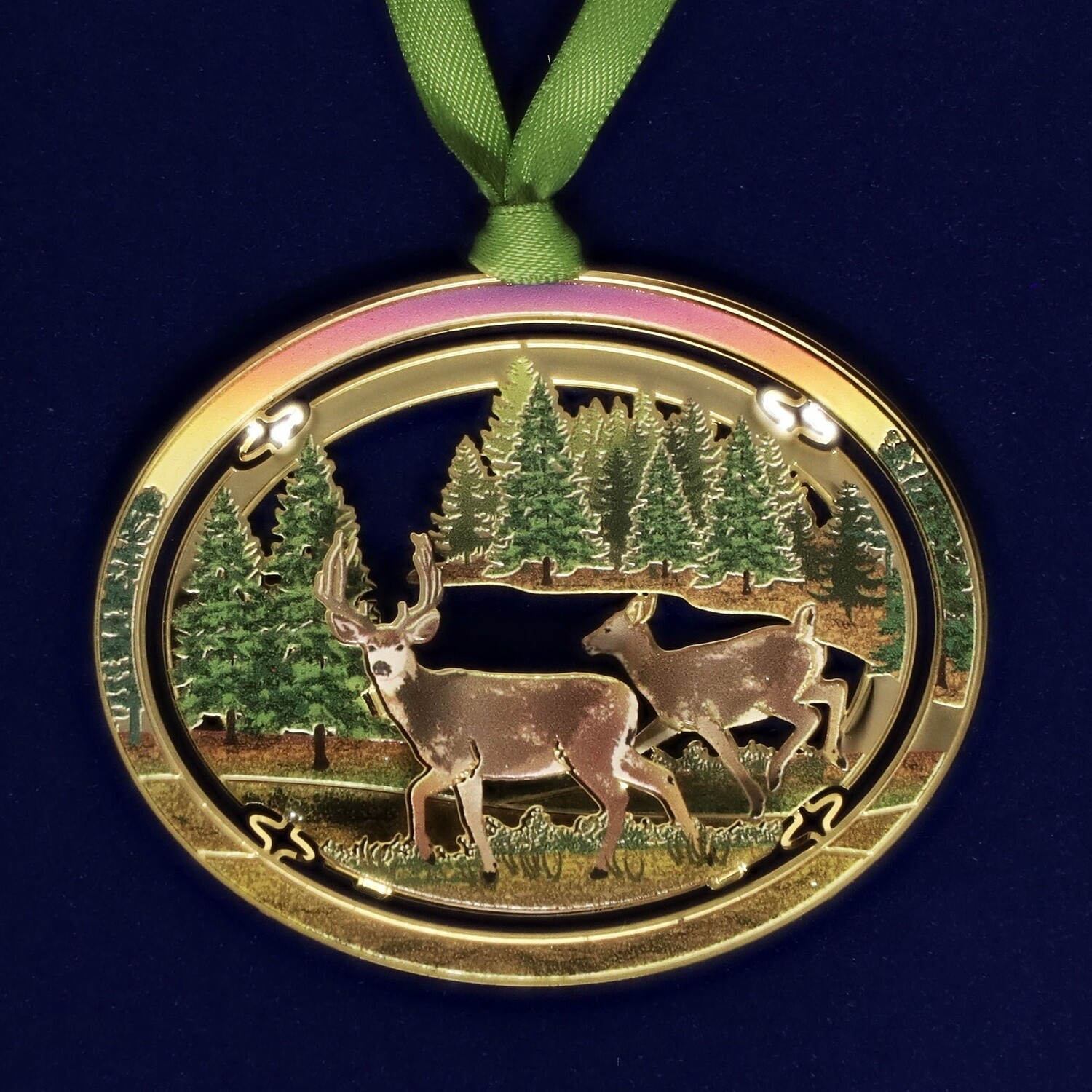 Deer Scene Ornament