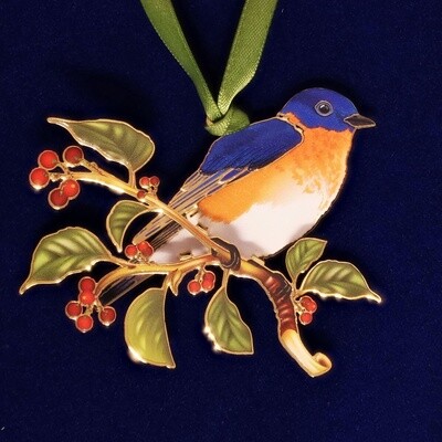 Bluebird in Nature Ornament