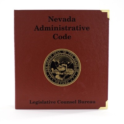Nevada Administrative Code Complete Set with Binders