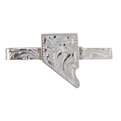 Tie Clip- NV Tooled Silver