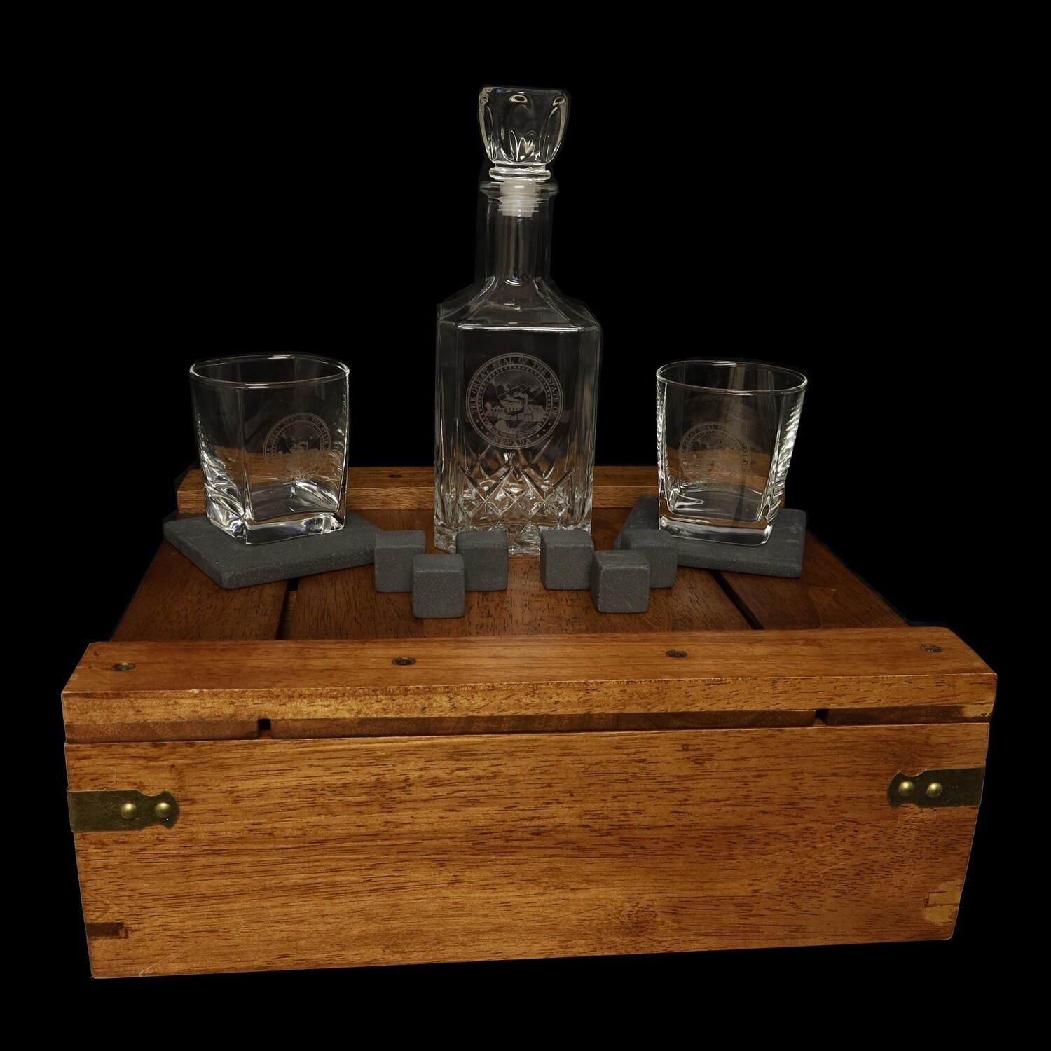 Whiskey Box Gift Set w/ Decanter