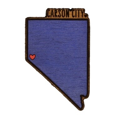 Carson City, Nevada Magnet w/ Heart