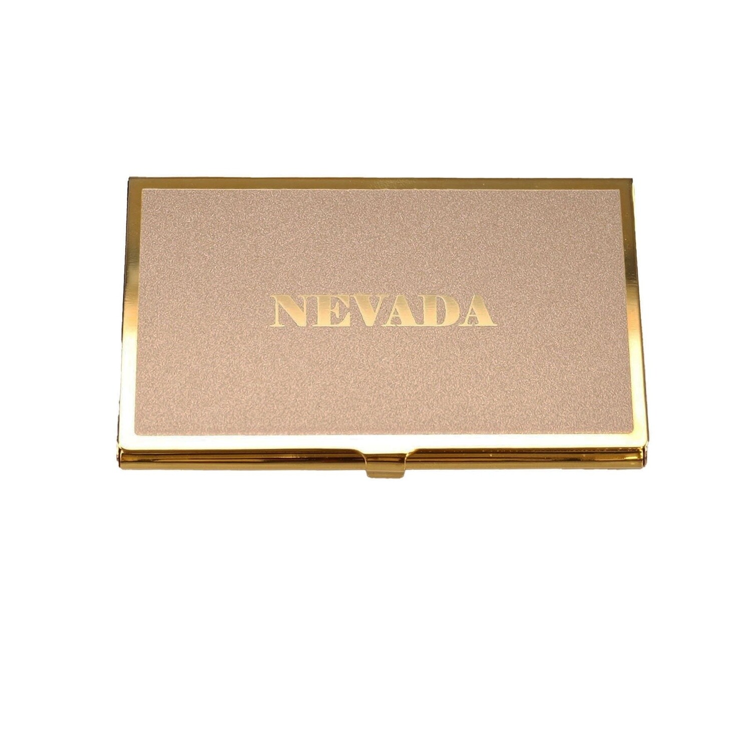 Business Card Holder with "Nevada" in Gold