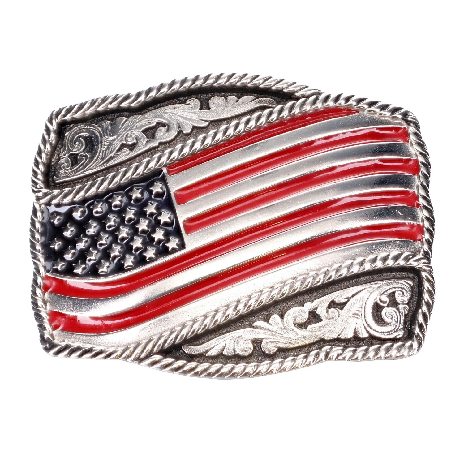 American Flag Belt Buckle