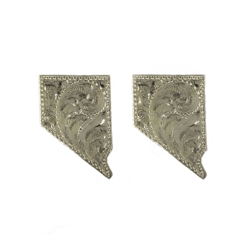 Cufflinks Nevada Shaped Hand Tooled