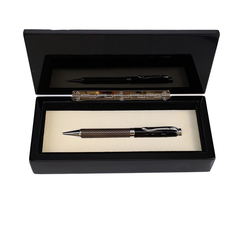 Pen Carbon Fiber Ball Pen, Nevada Silver fill