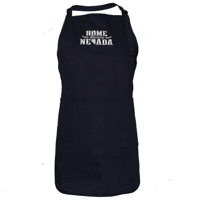 Apron with Home Means Nevada Logo