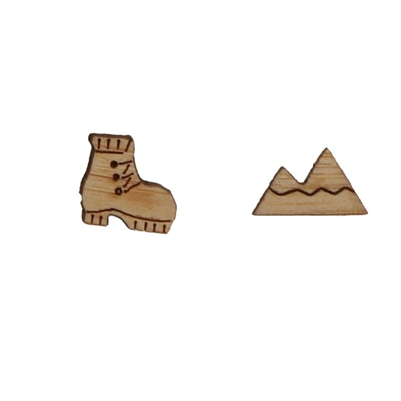 Boot &amp; Mountain Earrings