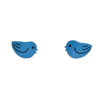 Blue Bird Post Earrings
