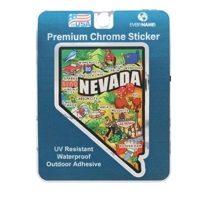 Nevada Chrome Sticker