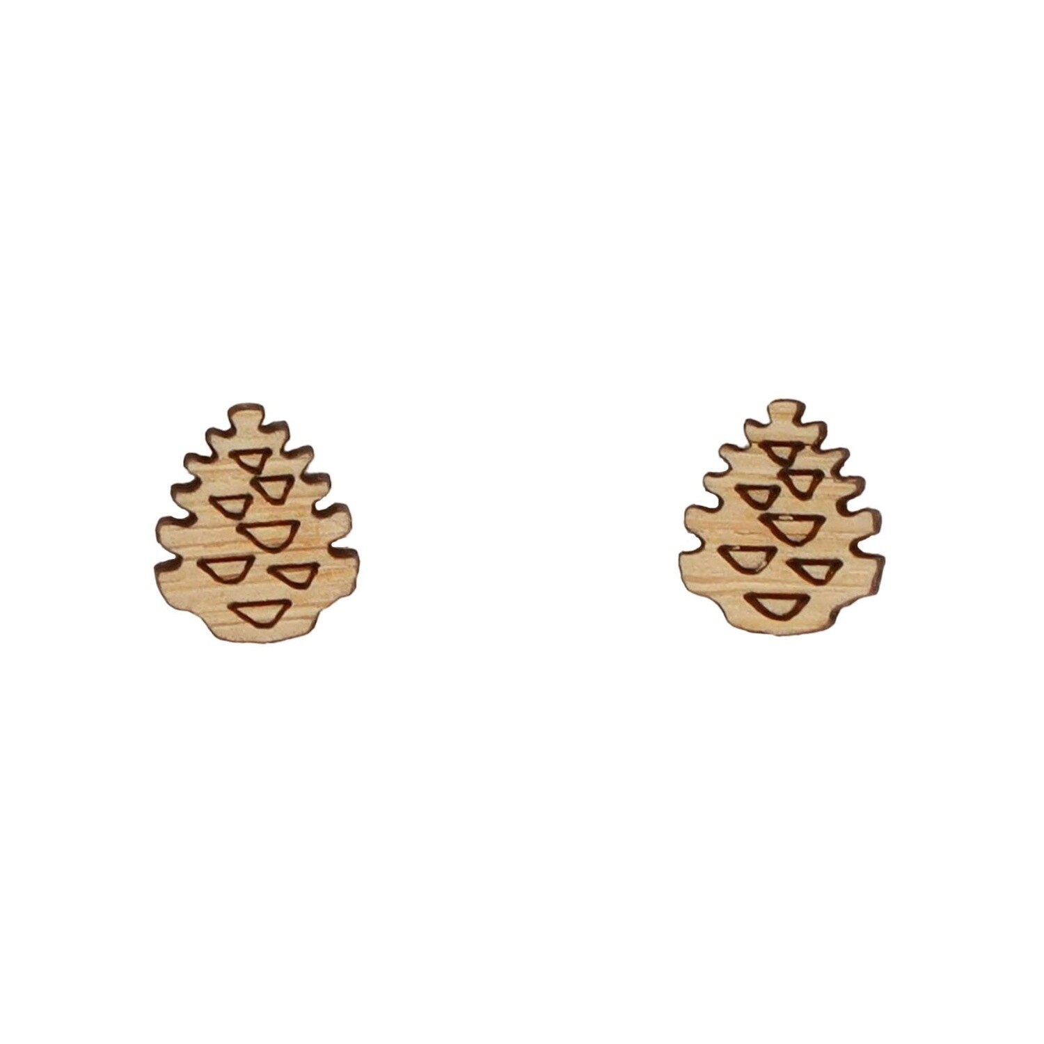 Pinecone Bamboo Earrings