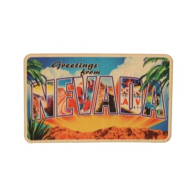 Greetings from Nevada Wooden Sticker