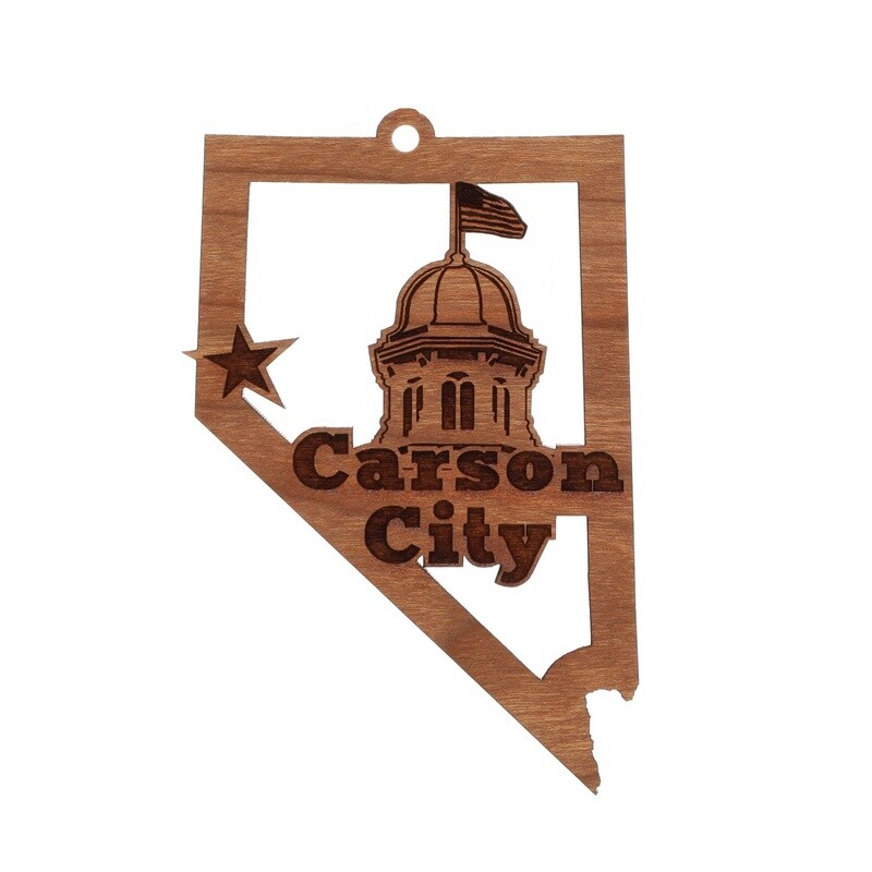 Carson City Wood Ornament
