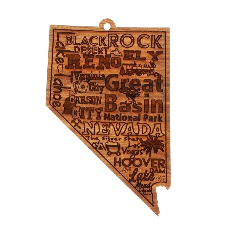 Destination NV Wood Ornament