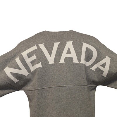 "Nevada" Spirit Jersey Sweater - Gray