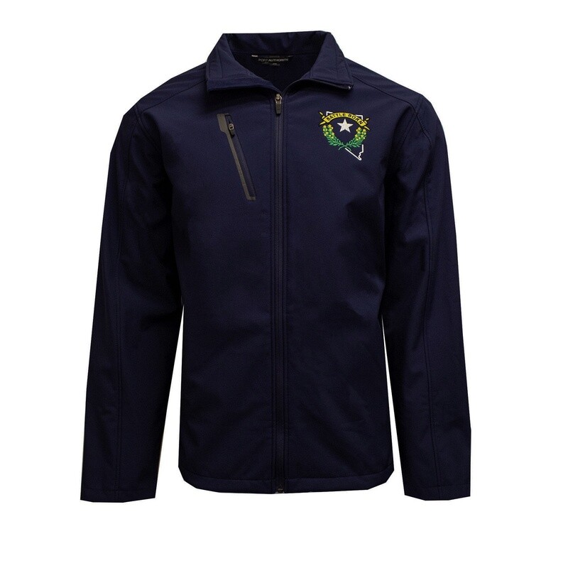 Navy Battle Born Soft Shell Jacket