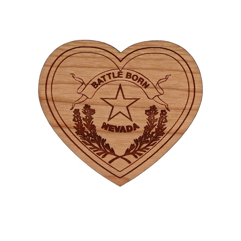 Battle Born Heart Magnet
