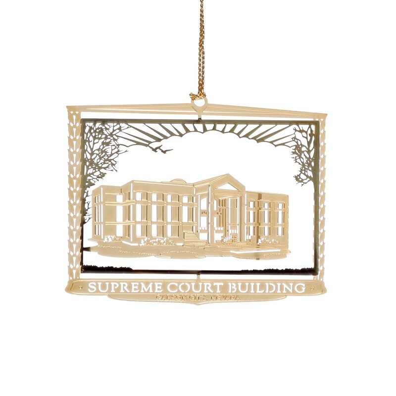 Supreme Court Building Brass Ornament